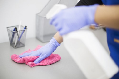 Commercial upholstery cleaning in a Brixton business space