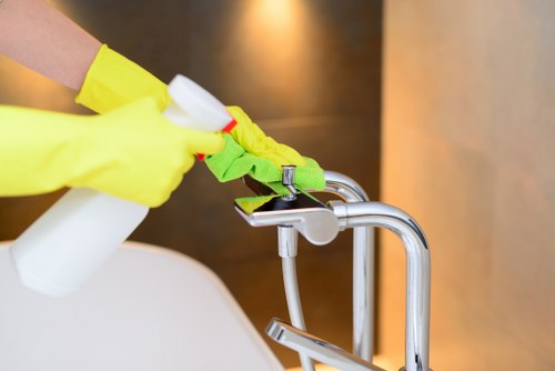 Local communal area cleaning for a Brixton flat block