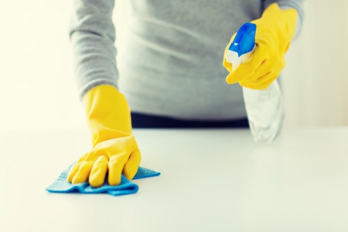 Professional kitchen cleaning in a Brixton home