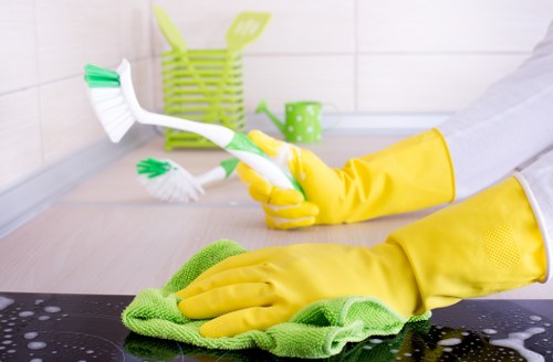 Post-construction dust removal in a Brixton flat interior