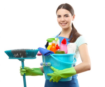 Local carpet cleaner treating traffic lanes in a Brixton property